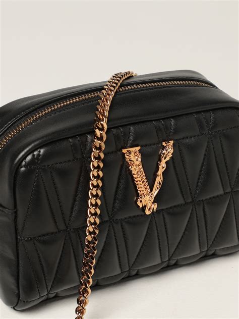 versace shoulder bag macys|Versace crossboady shoulder bag.